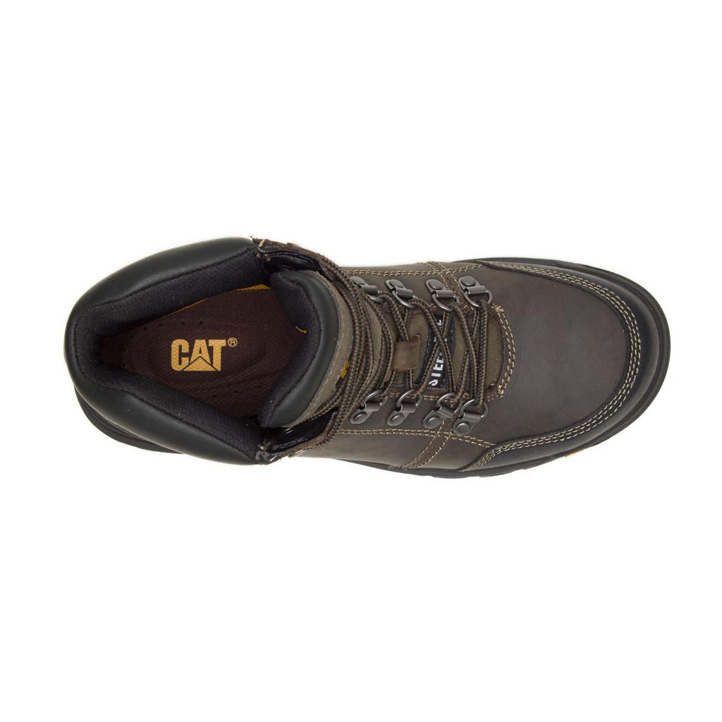 Caterpillar Outline Steel Toe Acél Orrú Csizma Férfi Sötétszürke | 1463-JERFQ