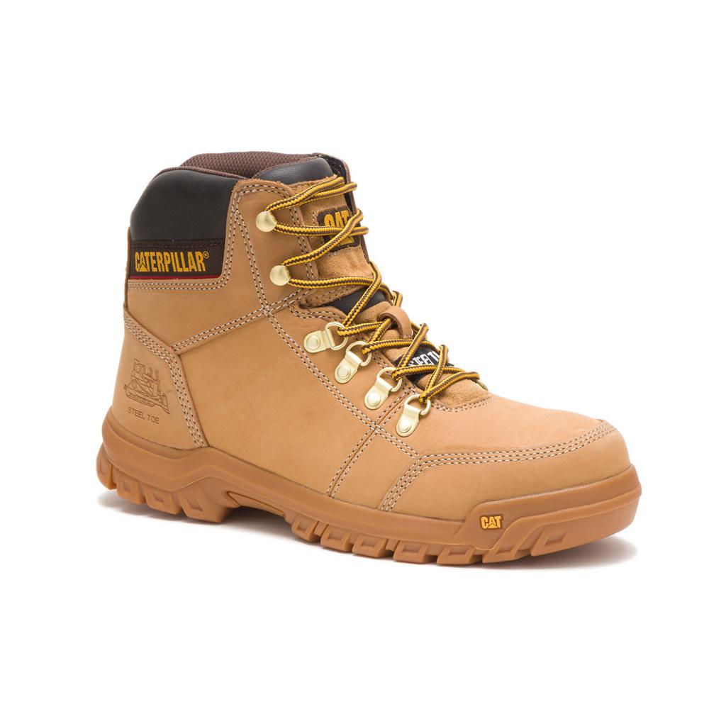 Caterpillar Outline Steel Toe Acél Orrú Csizma Férfi Narancssárga | 5238-BRQLI