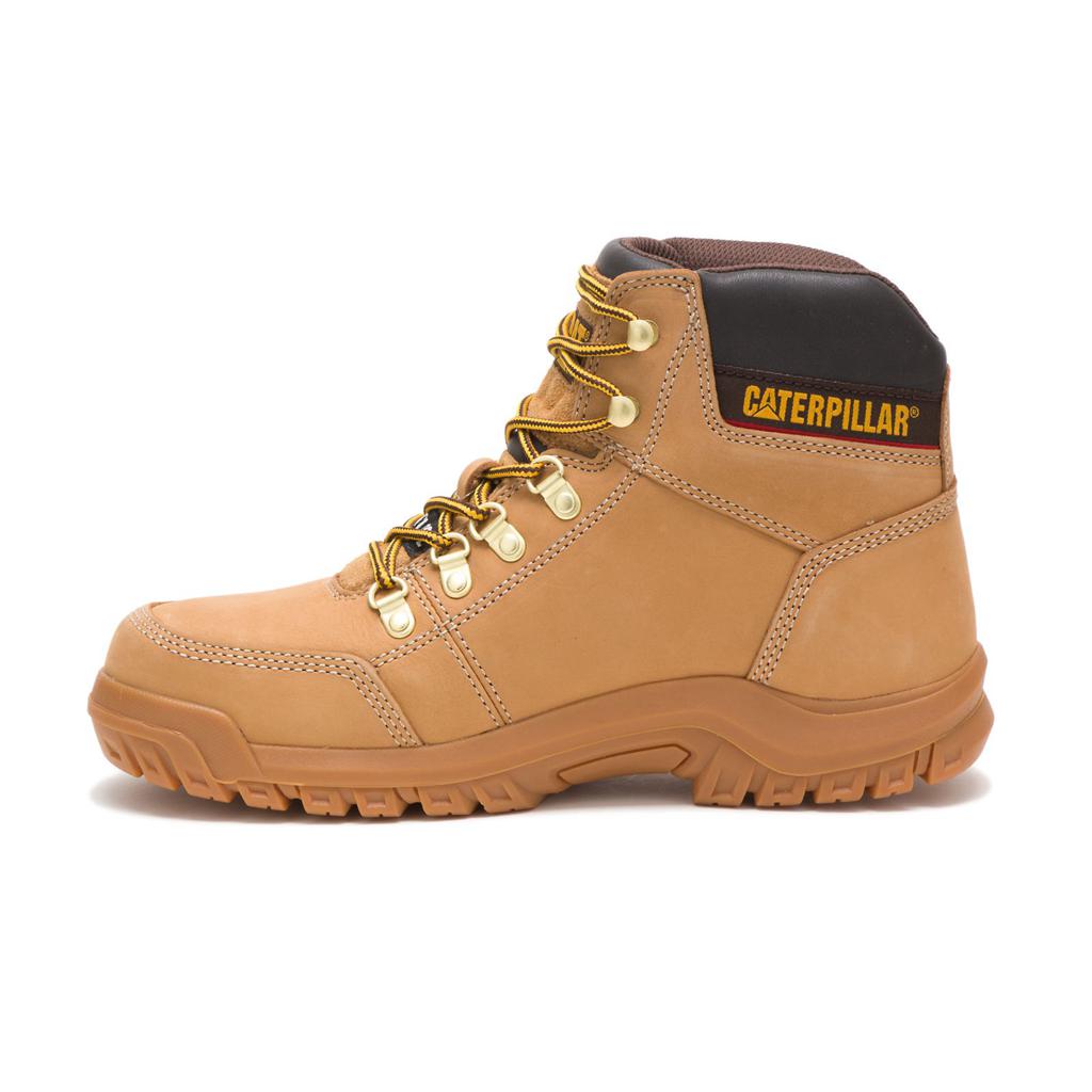 Caterpillar Outline Steel Toe Acél Orrú Csizma Férfi Narancssárga | 5238-BRQLI