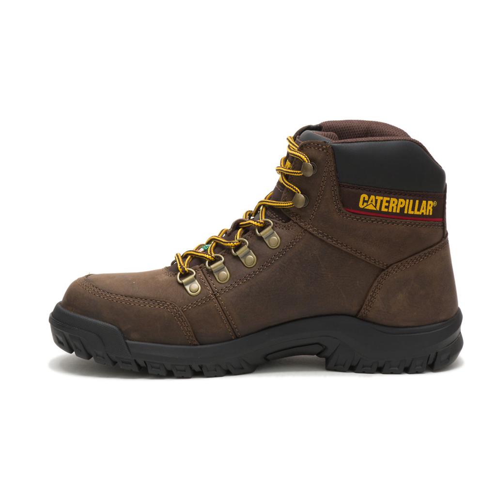 Caterpillar Outline Steel Toe Csa Munkabakancs Férfi Barna | 7891-SIFAY