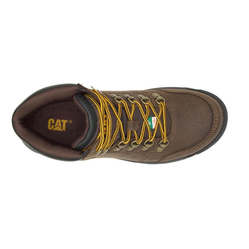 Caterpillar Outline Steel Toe Csa Munkabakancs Férfi Barna | 7891-SIFAY