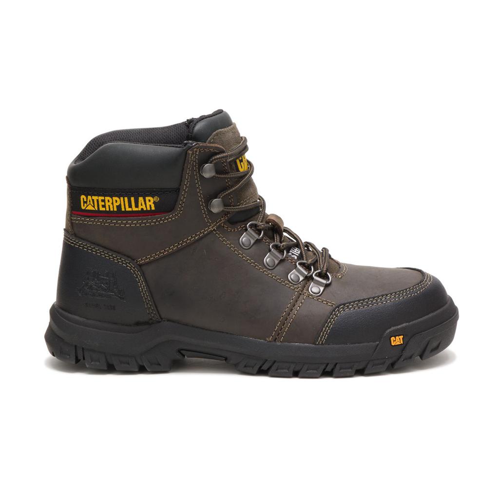 Caterpillar Outline Steel Toe Munkabakancs Férfi Sötétszürke | 1932-CQRPH