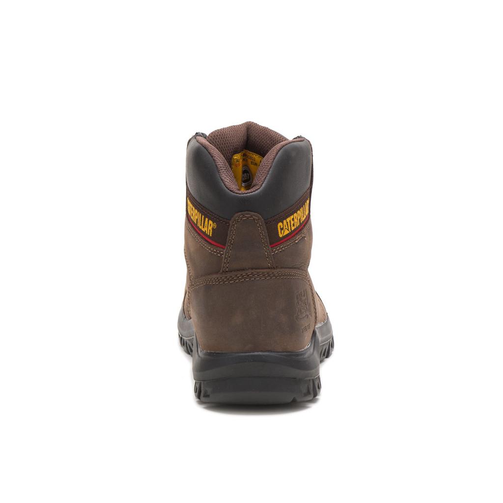 Caterpillar Outline Steel Toe Munkabakancs Férfi Barna | 2094-UHCWB