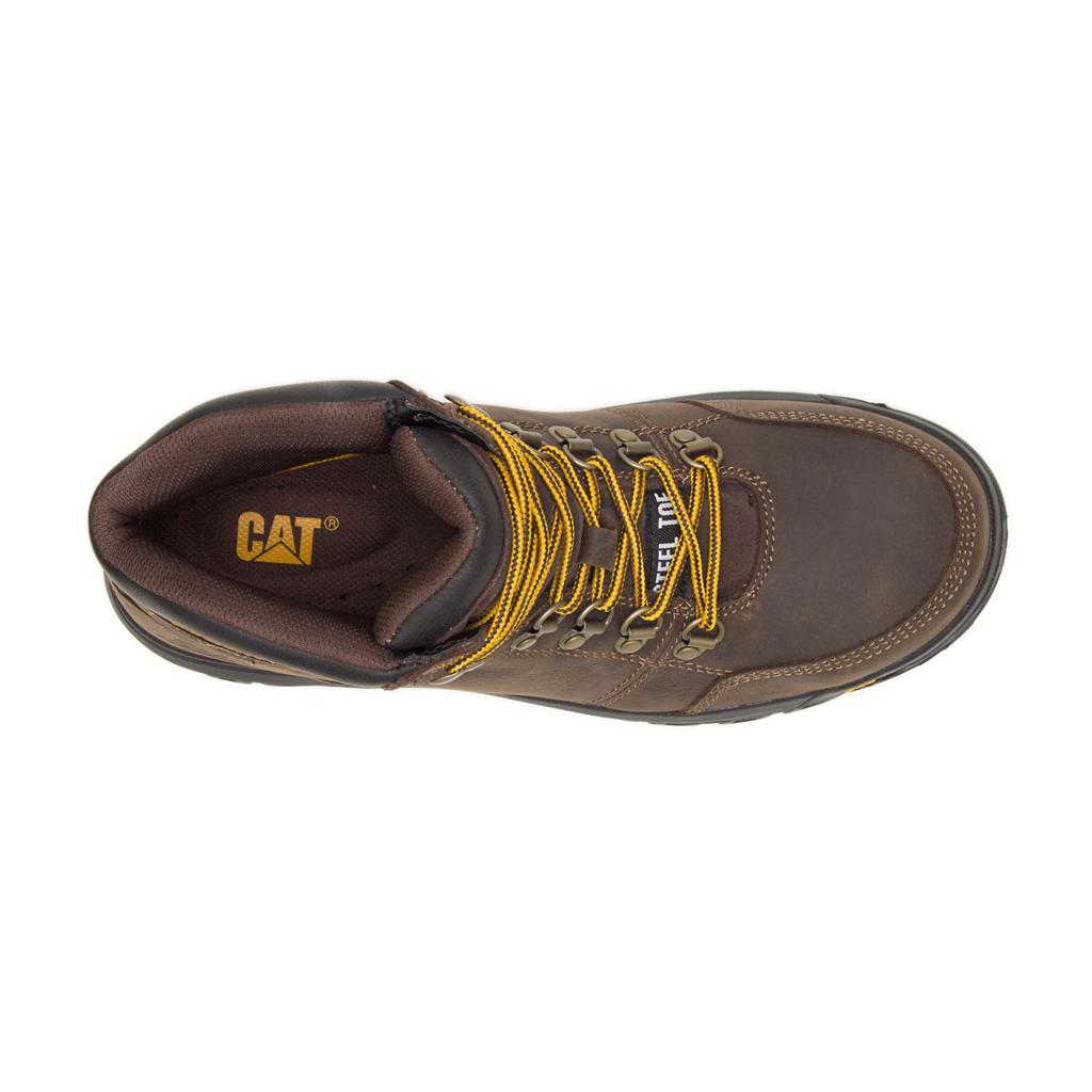 Caterpillar Outline Steel Toe Munkabakancs Férfi Barna | 2094-UHCWB