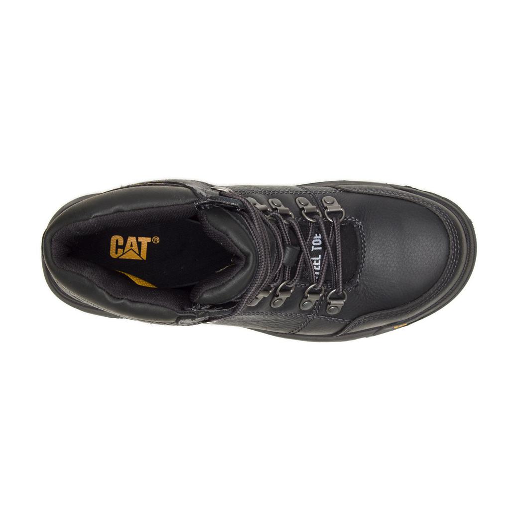 Caterpillar Outline Steel Toe Munkabakancs Férfi Fekete | 7256-GULNF