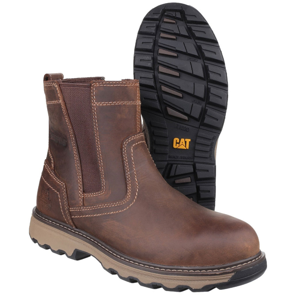 Caterpillar Pelton S1 Munkabakancs Férfi Sötétbézs | 8709-UXLJK