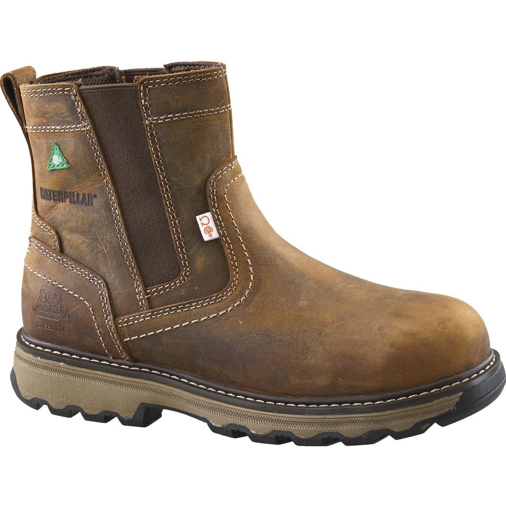 Caterpillar Pelton Steel Toe Csa Munkabakancs Férfi Sötétbézs | 3789-BEAFR