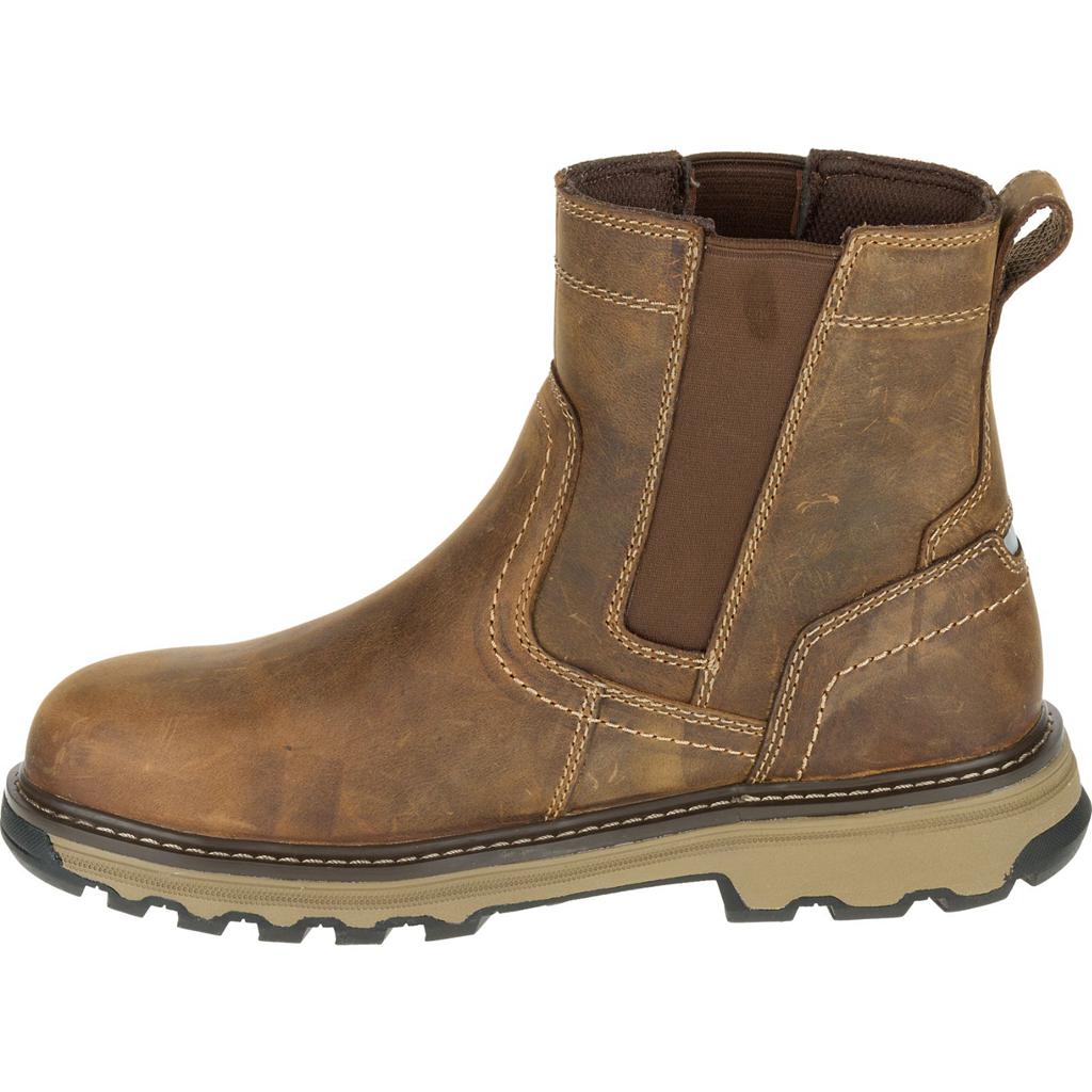 Caterpillar Pelton Steel Toe S1p Hro Sra Munkabakancs Férfi Sötétbézs | 8013-JAYSM