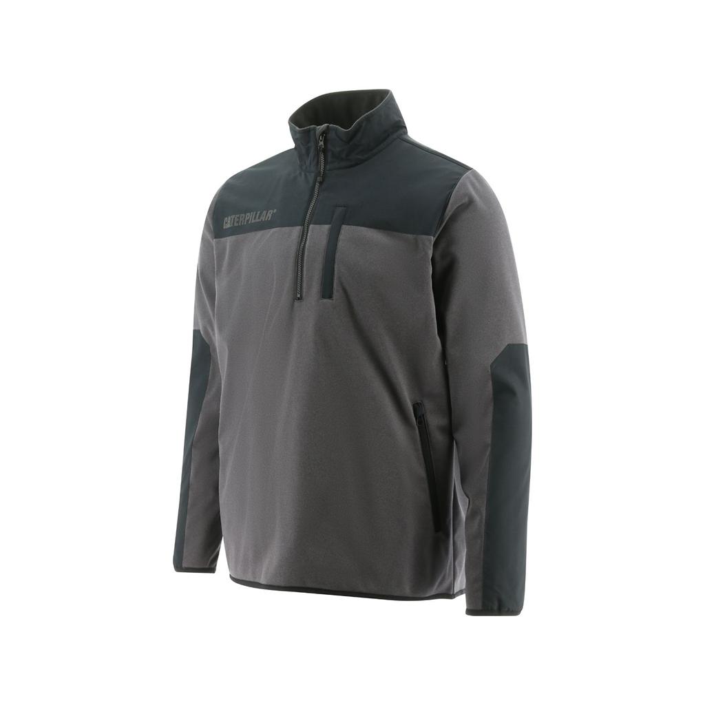 Caterpillar Performance 1/4 Zip Pullover Kabát Férfi Fekete | 6847-YFPRS