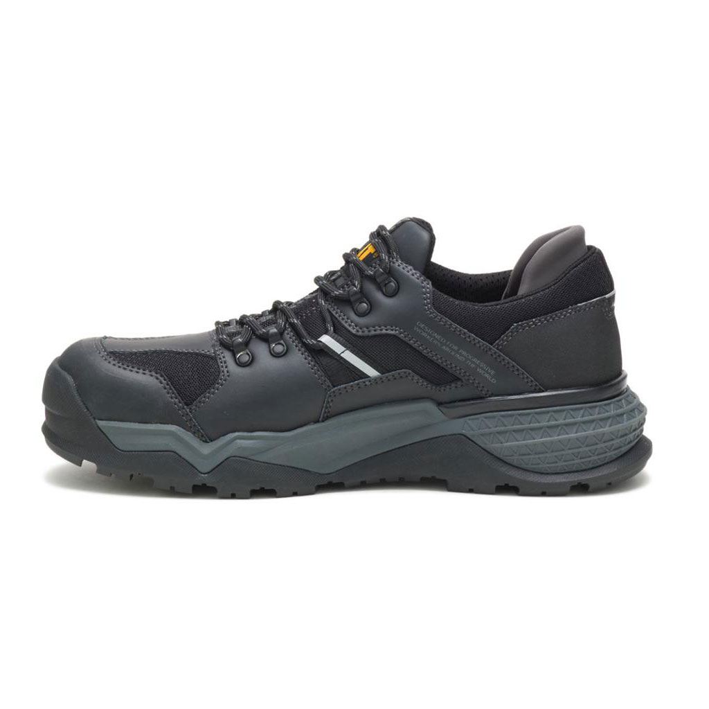 Caterpillar Provoke Lo Waterproof Alloy Toe Munkabakancs Férfi Fekete | 3567-YELGA