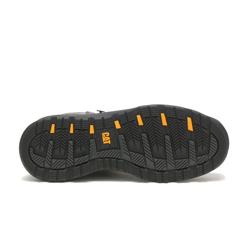 Caterpillar Provoke Mid Waterproof Alloy Toe Munkabakancs Férfi Fekete | 0673-TEFQP