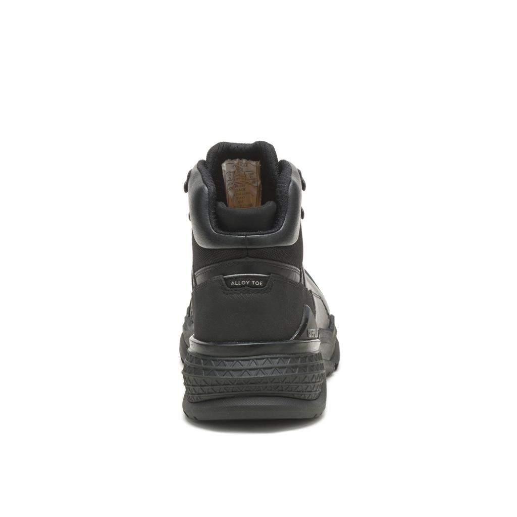 Caterpillar Provoke Mid Waterproof Alloy Toe Munkabakancs Férfi Fekete | 5419-NZECK