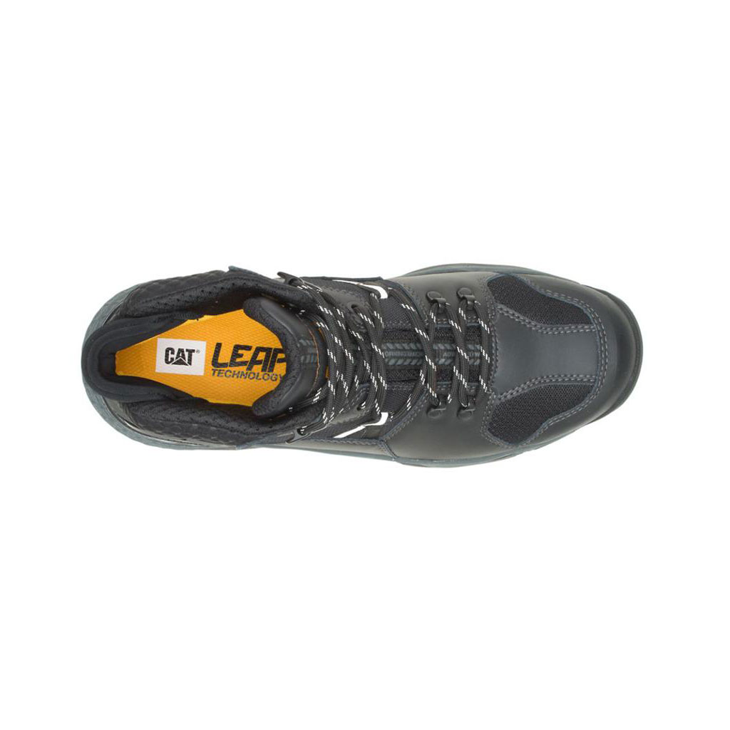 Caterpillar Provoke Mid Waterproof Alloy Toe Vízálló Bakancs Férfi Fekete | 9846-OGXIW