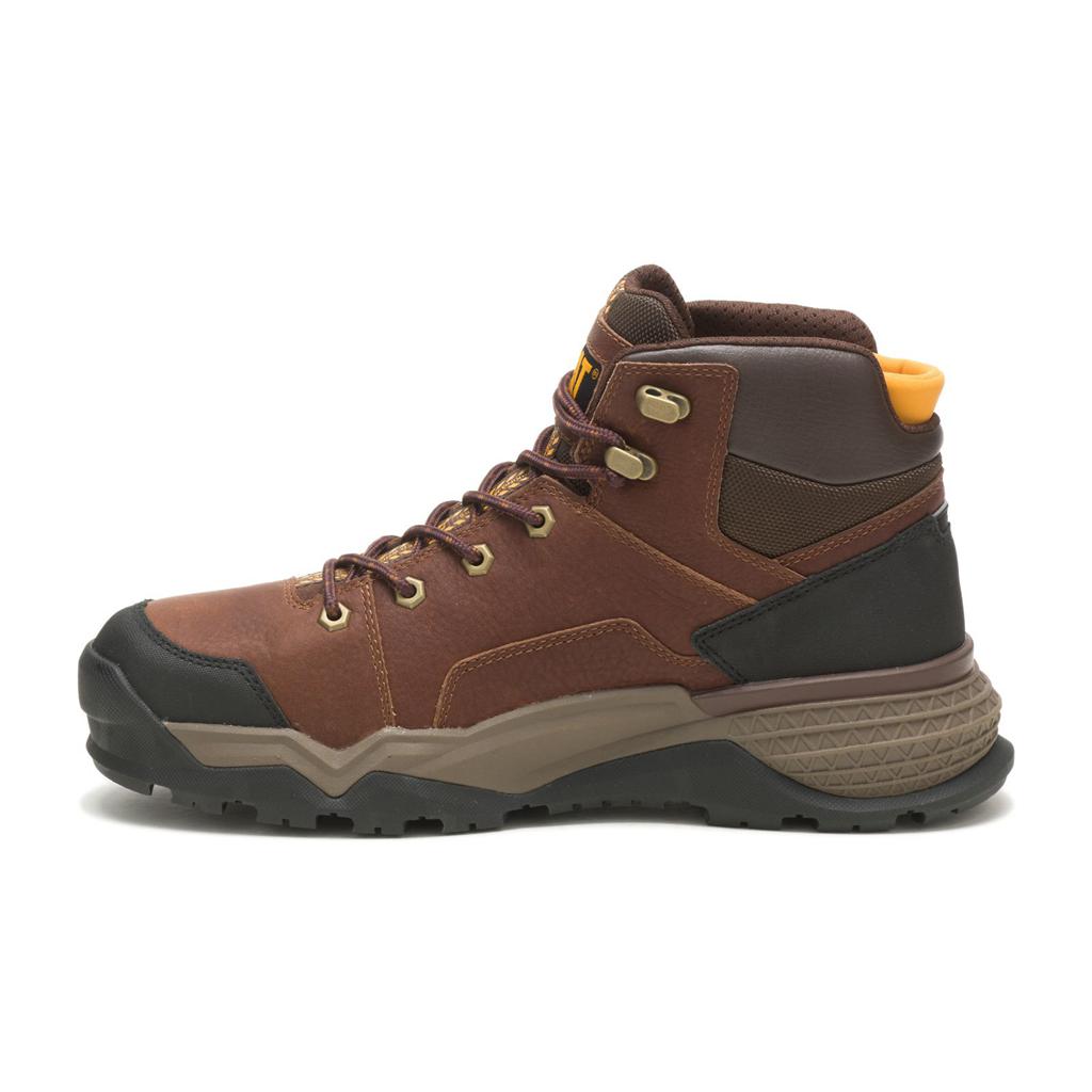 Caterpillar Provoke Mid Waterproof Munkabakancs Férfi Barna | 5930-RGFBC