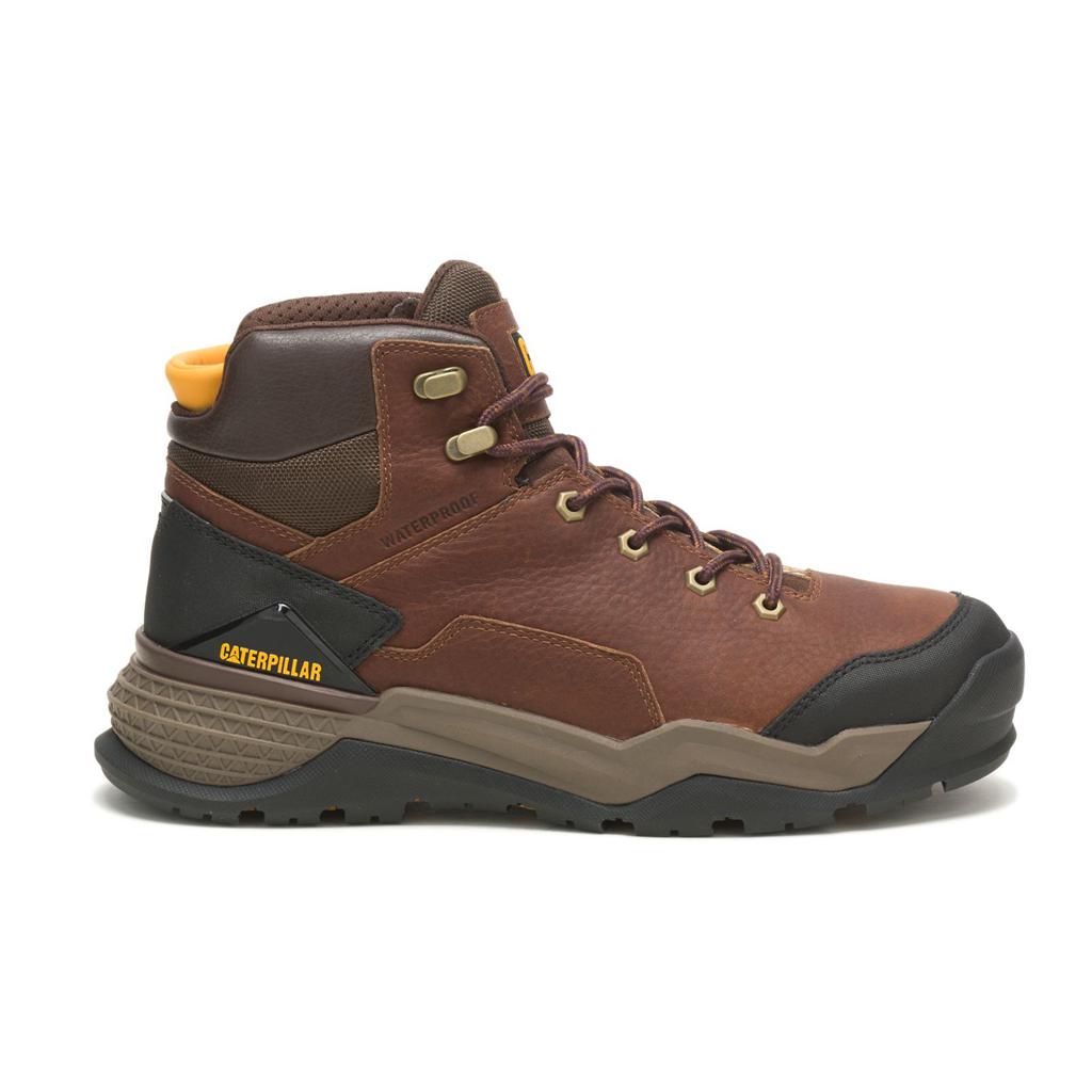 Caterpillar Provoke Mid Waterproof Munkabakancs Férfi Barna | 5930-RGFBC