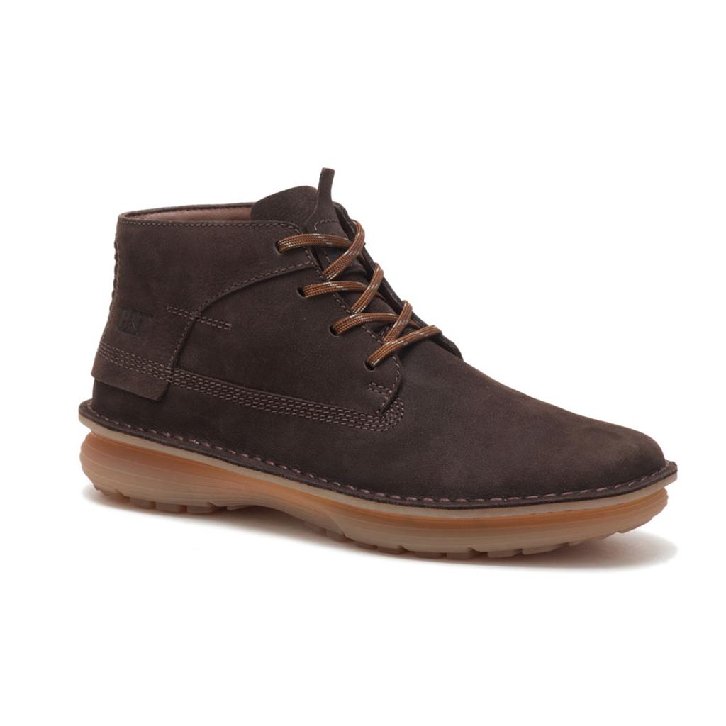 Caterpillar Quartz Hi Chukka Csizma Férfi Kávé | 9850-VXKNM