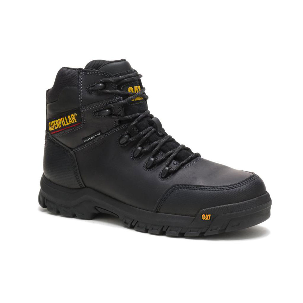 Caterpillar Resorption Waterproof Composite Toe Munkabakancs Férfi Fekete | 1845-CUDLI