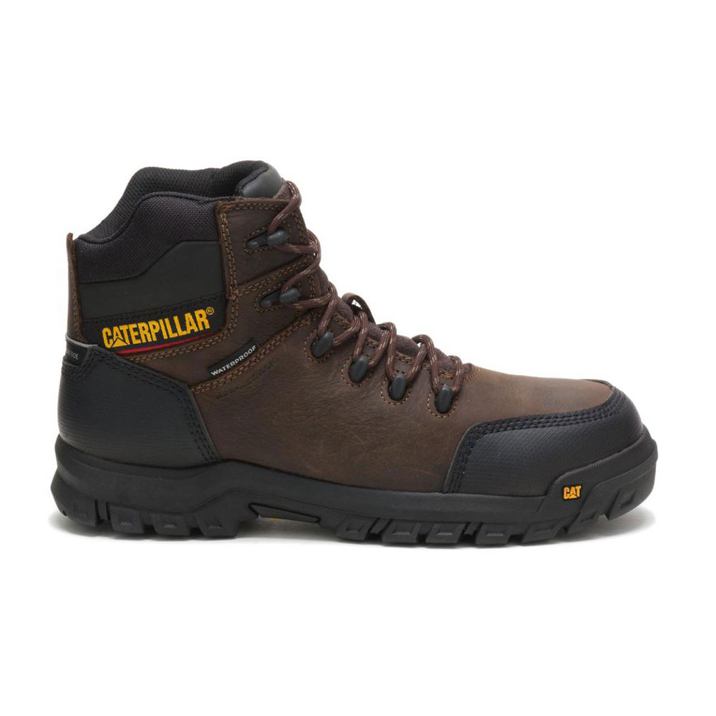 Caterpillar Resorption Waterproof Composite Toe Munkabakancs Férfi Barna | 2715-DUMLJ