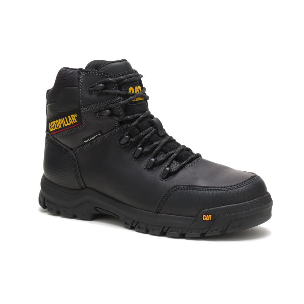 Caterpillar Resorption Waterproof Composite Toe Munkabakancs Férfi Fekete | 3042-FWCPG