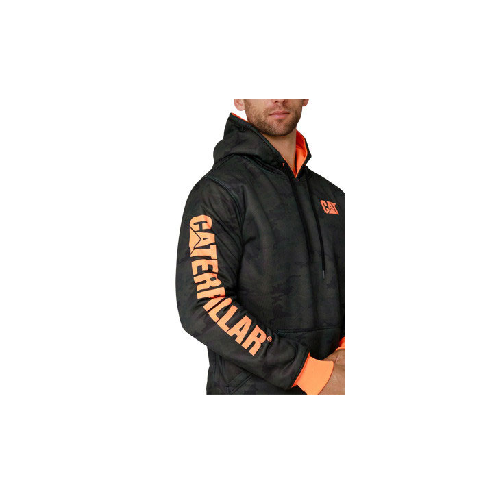 Caterpillar Reversible Banner Hoodie Pulóverek Női Narancssárga | 8639-JVRIA