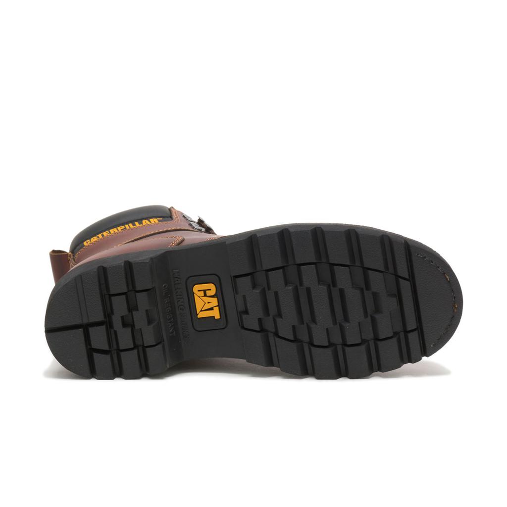 Caterpillar Second Shift Steel Toe Acél Orrú Csizma Férfi Barna | 2405-PRNDY