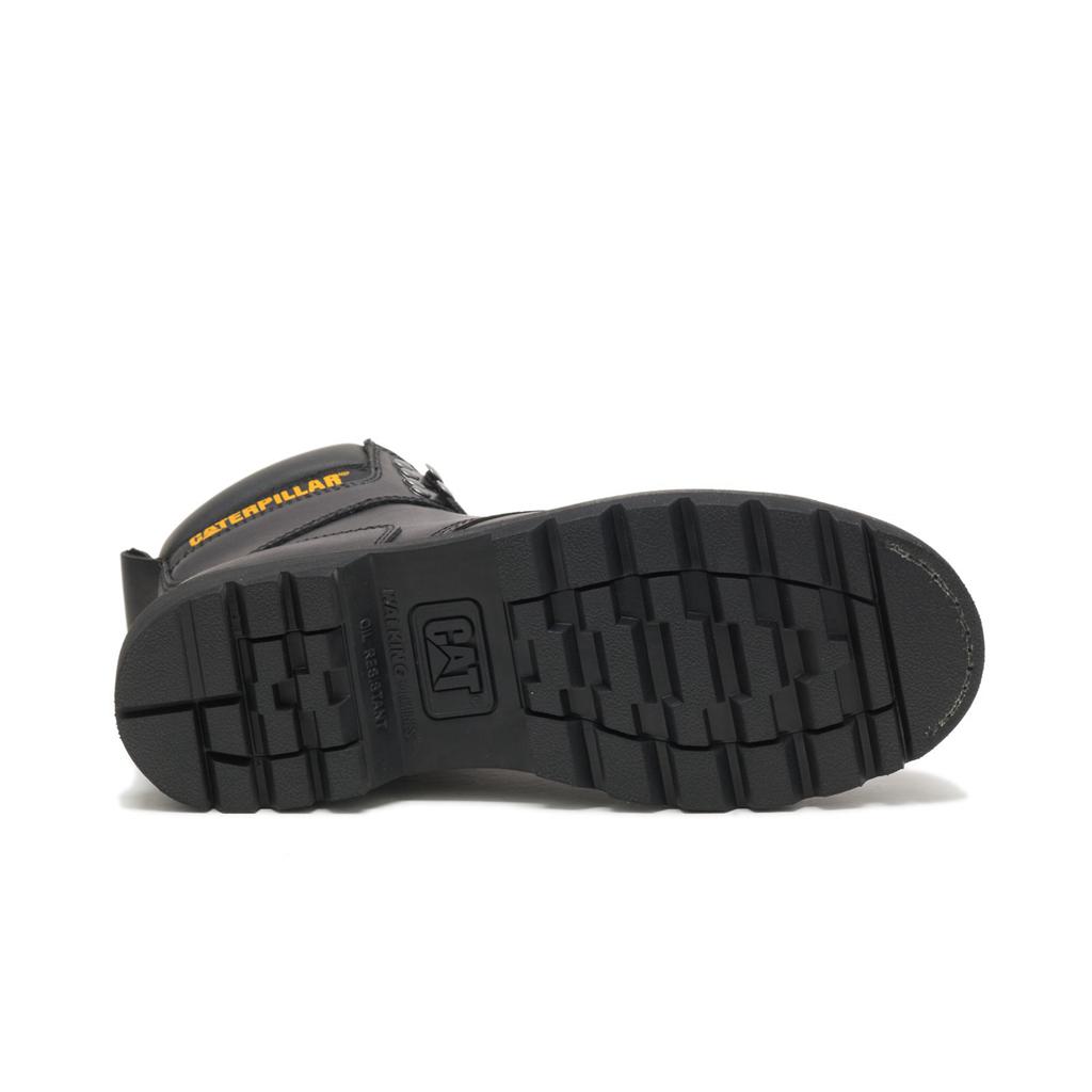 Caterpillar Second Shift Steel Toe Acél Orrú Csizma Férfi Fekete | 6235-BGJKP