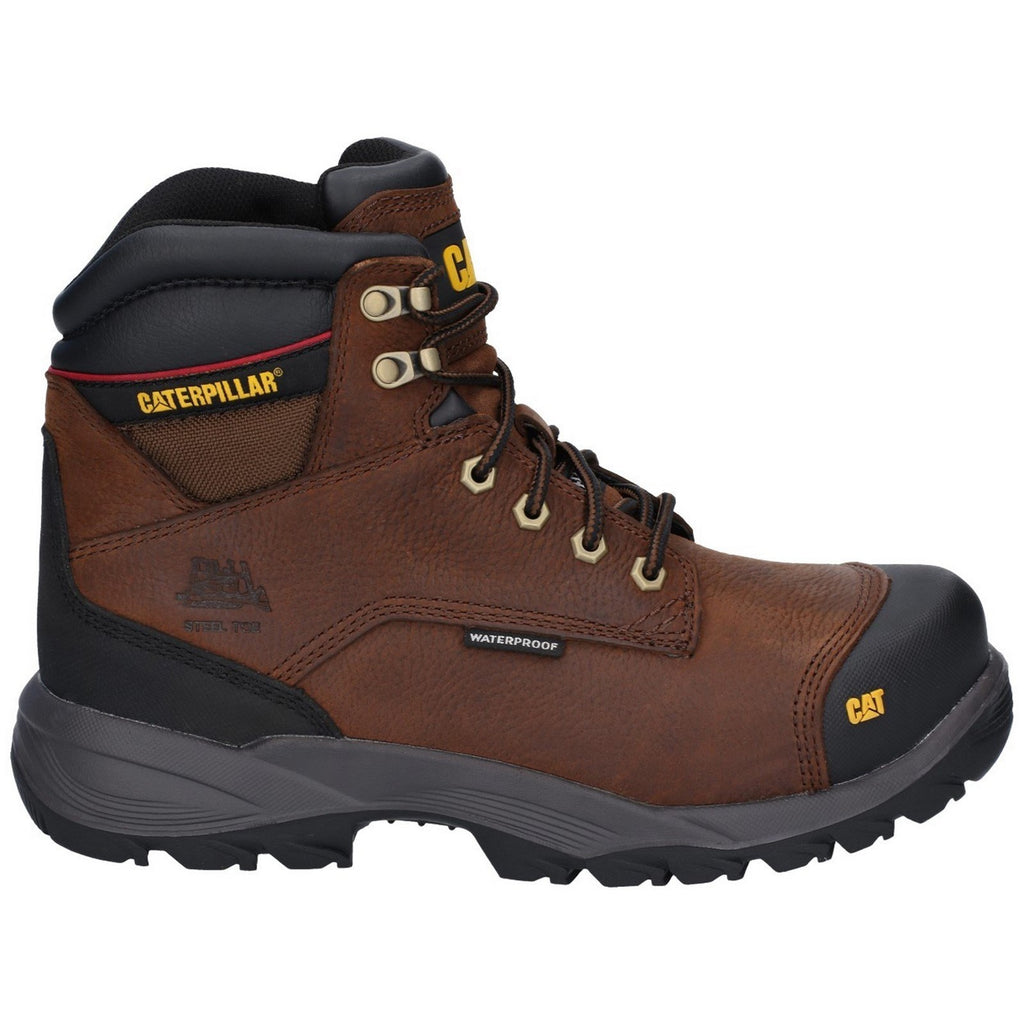 Caterpillar Spiro Waterproof S3 Munkabakancs Férfi Sötétbarna | 6453-DQNAS