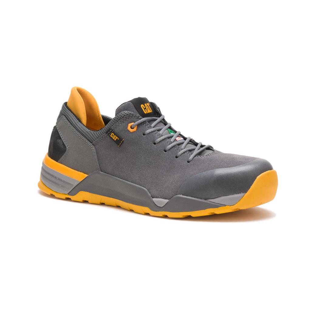 Caterpillar Sprint Suede Alloy Toe Csa Munkacipő Férfi Grey/Orange | 5069-TRXQD