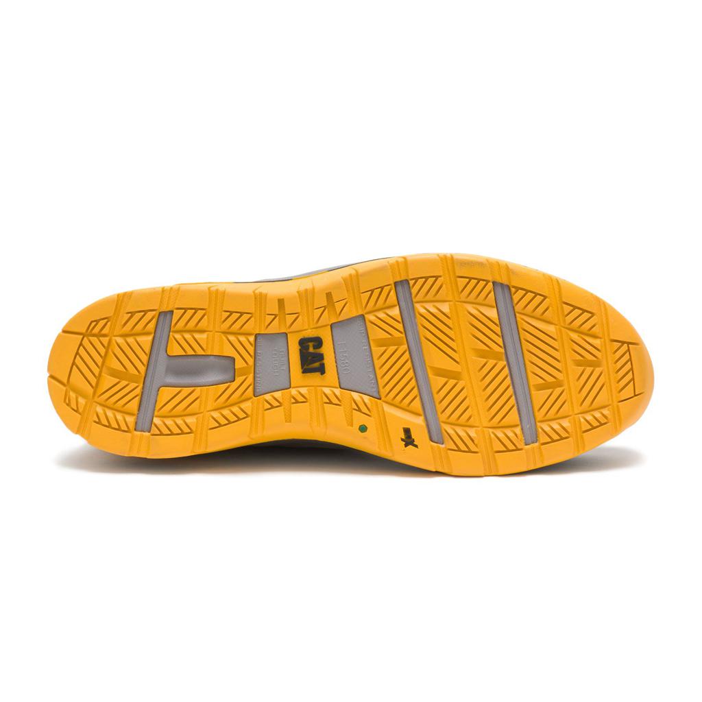 Caterpillar Sprint Suede Alloy Toe Csa Munkacipő Férfi Grey/Orange | 5069-TRXQD