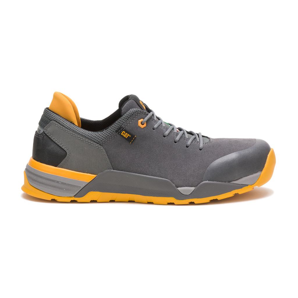 Caterpillar Sprint Suede Alloy Toe Csa Munkacipő Férfi Grey/Orange | 5069-TRXQD