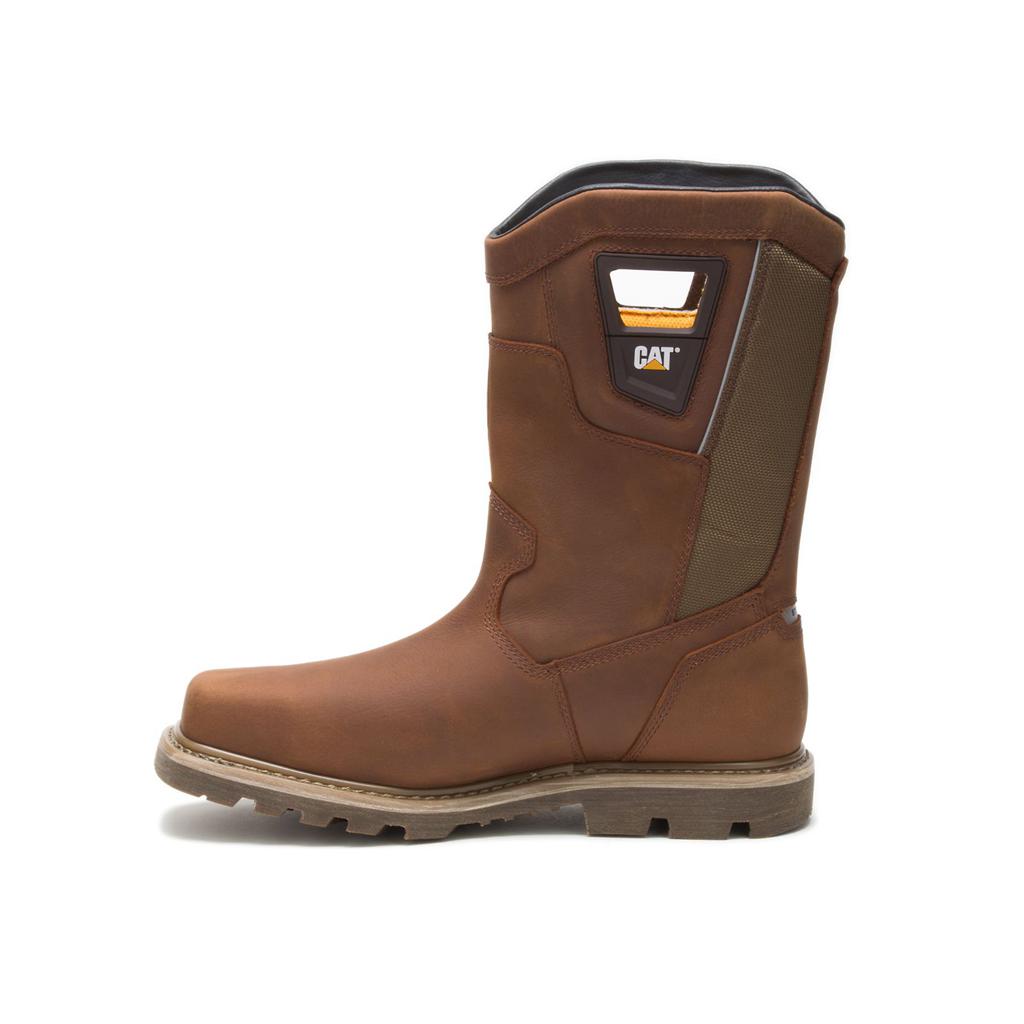 Caterpillar Stillwell Waterproof Steel Toe Munkabakancs Férfi Barna | 4386-CHNJS