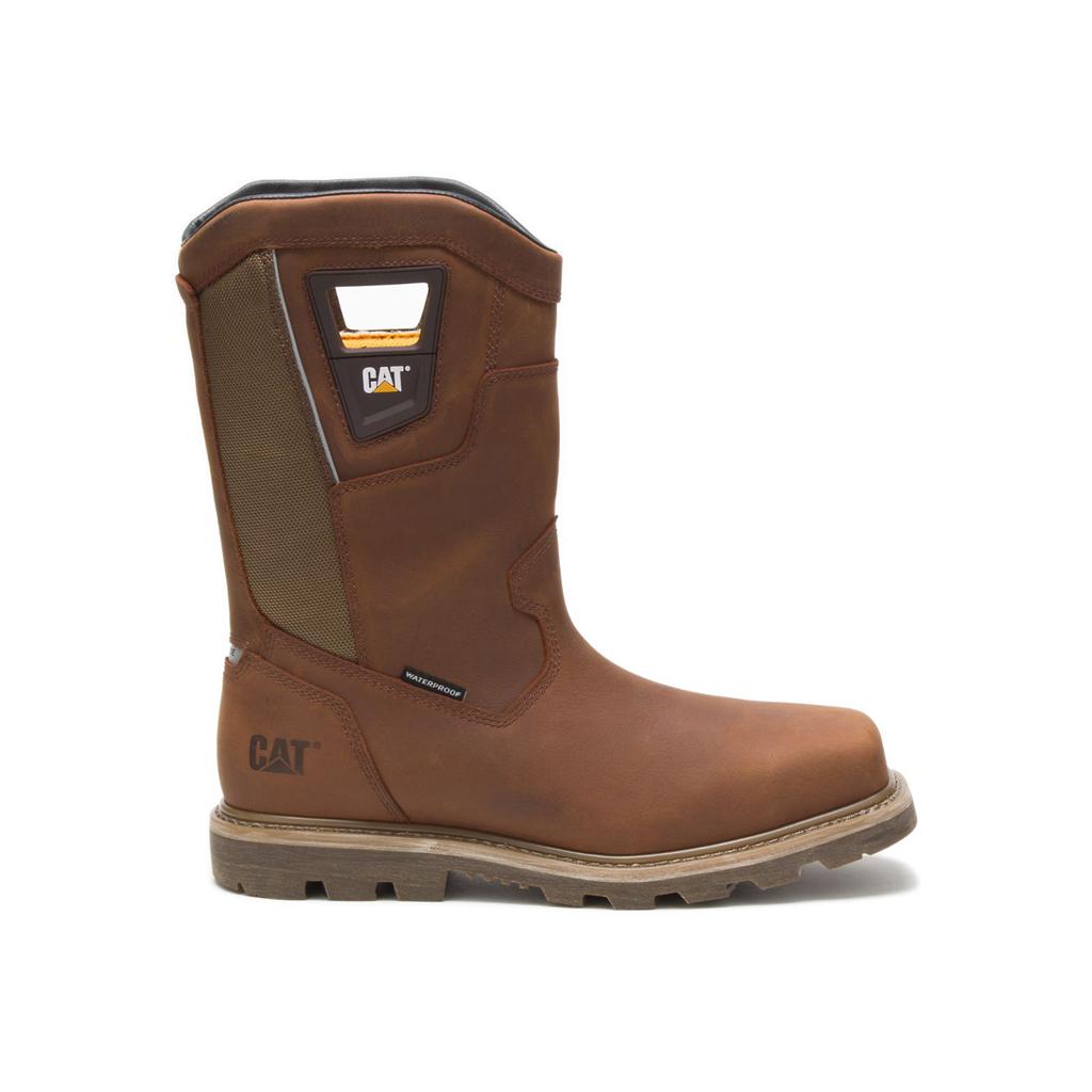 Caterpillar Stillwell Waterproof Steel Toe Munkabakancs Férfi Barna | 4386-CHNJS