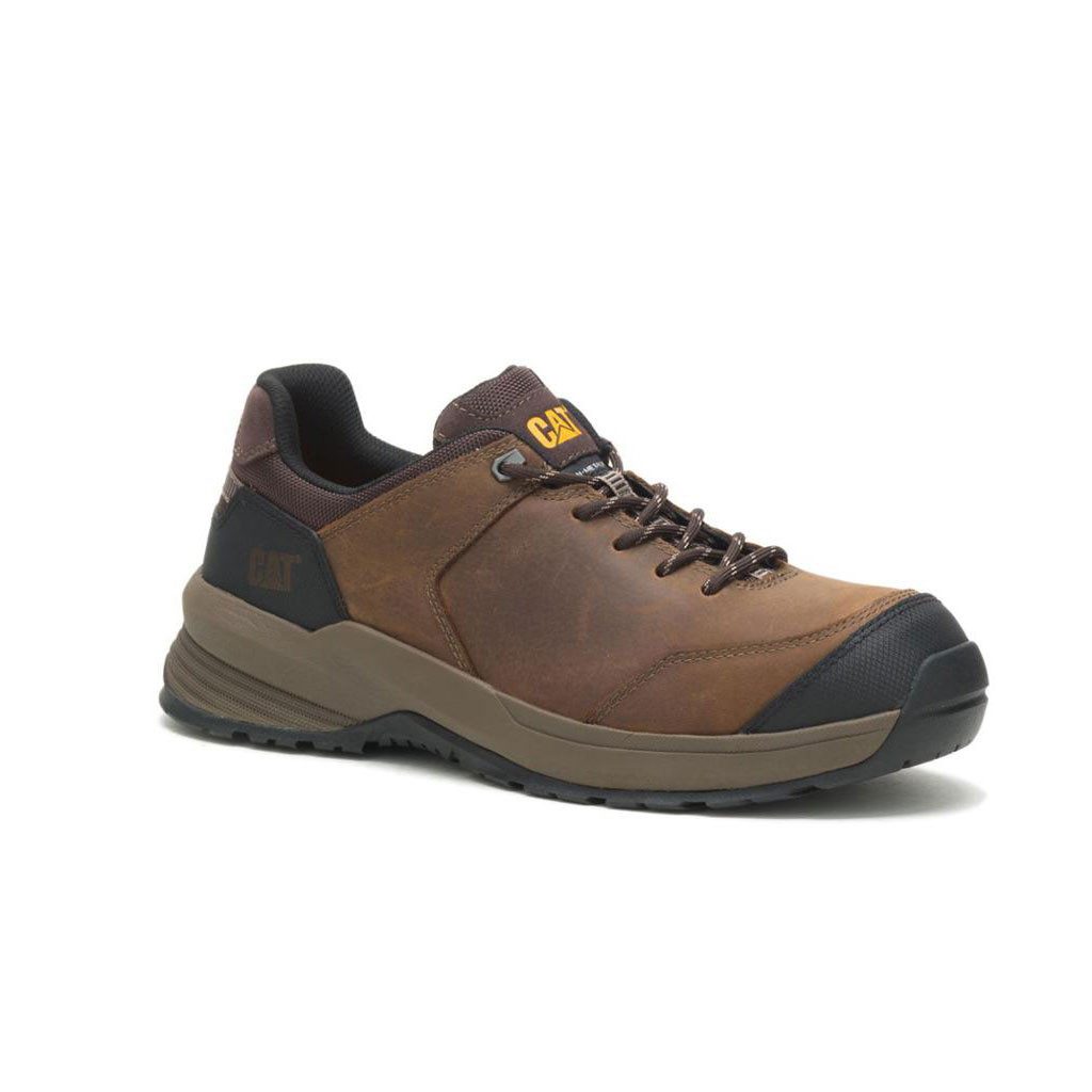 Caterpillar Streamline 2.0 Leather Composite Toe Munkabakancs Férfi Barna | 2741-CNZUL