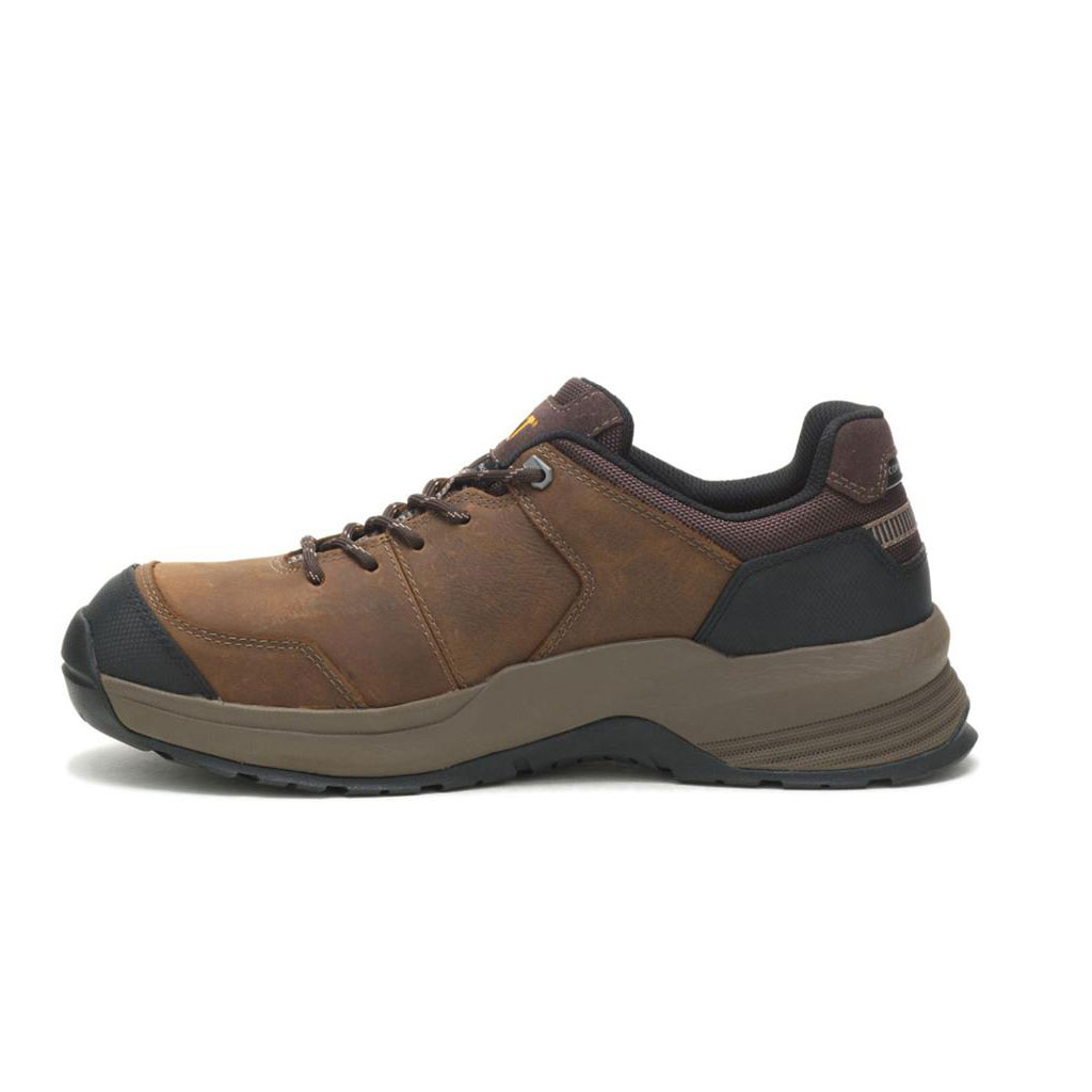 Caterpillar Streamline 2.0 Leather Composite Toe Munkabakancs Férfi Barna | 2741-CNZUL