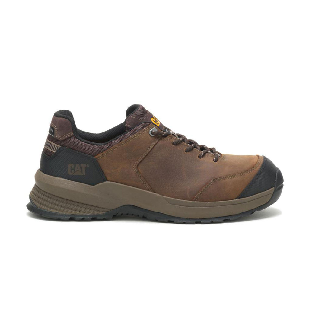 Caterpillar Streamline 2.0 Leather Composite Toe Munkabakancs Férfi Barna | 2741-CNZUL