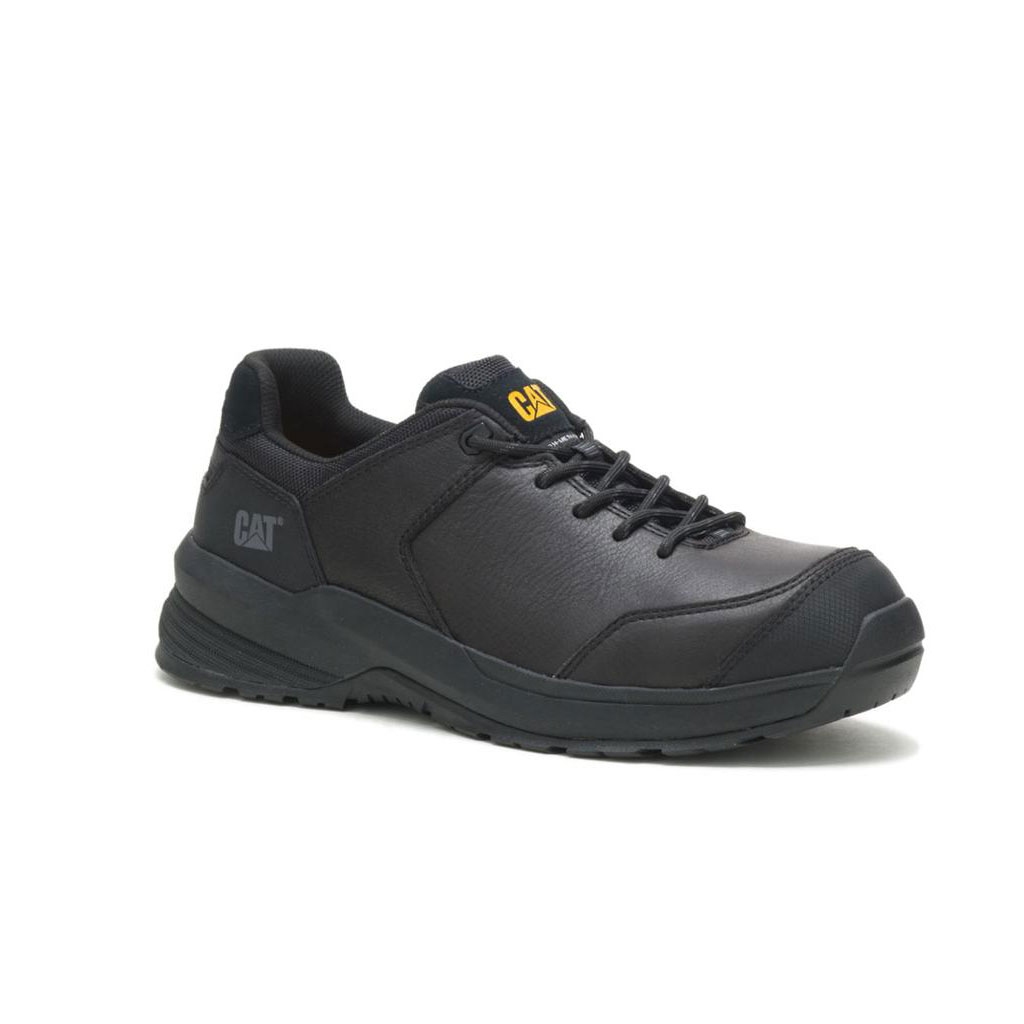 Caterpillar Streamline 2.0 Leather Composite Toe Munkabakancs Férfi Fekete | 7463-KZYEQ