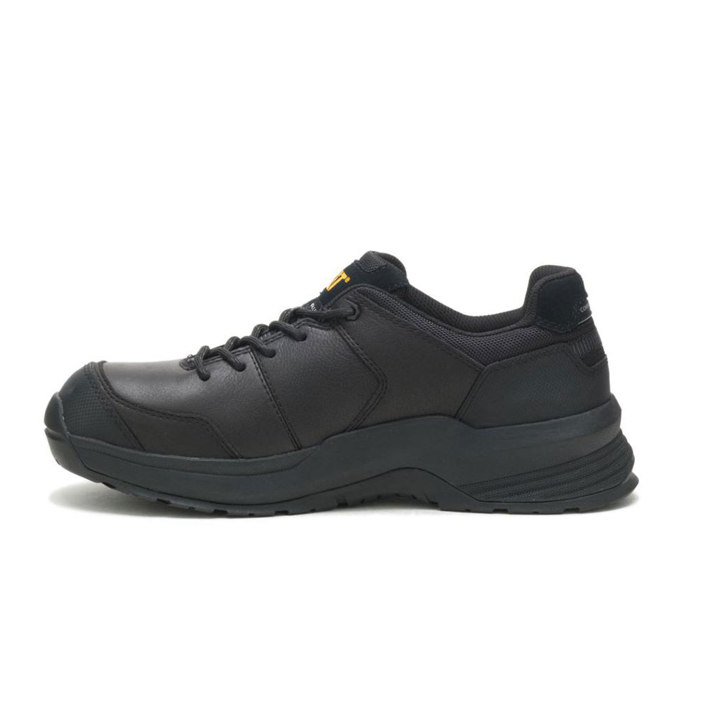 Caterpillar Streamline 2.0 Leather Composite Toe Munkabakancs Férfi Fekete | 7463-KZYEQ