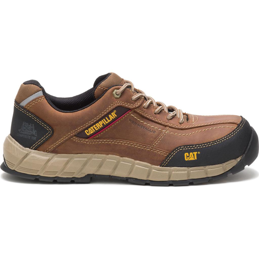 Caterpillar Streamline Leather Composite Toe Tornacipő Férfi Barna | 0614-UZMBV