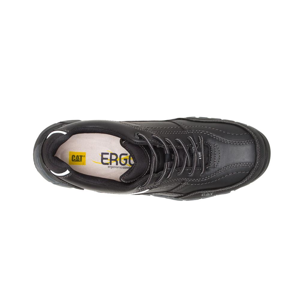 Caterpillar Streamline Leather Composite Toe Tornacipő Férfi Fekete | 9401-FUROV