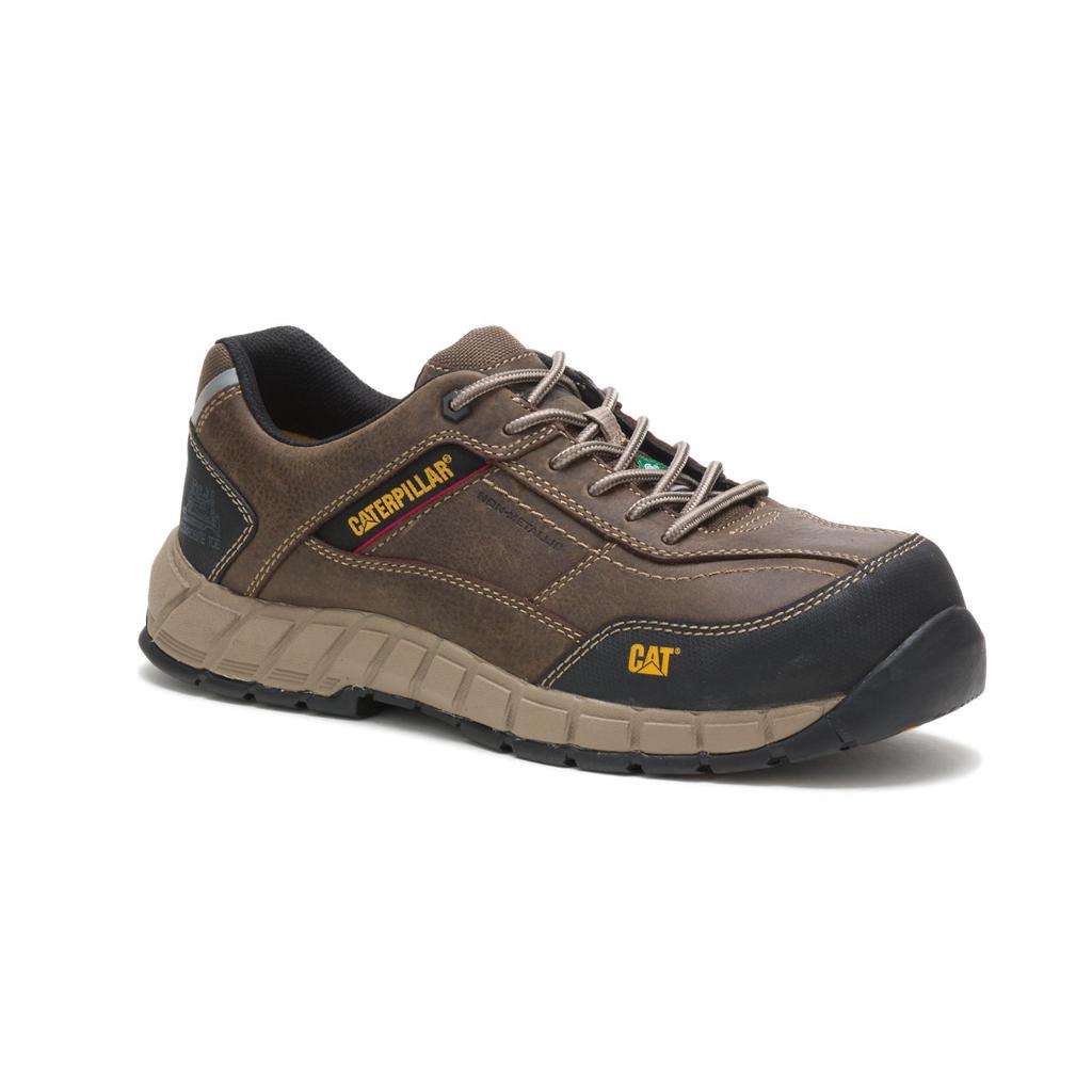 Caterpillar Streamline Leather Csa Composite Toe Munkacipő Férfi Sötétszürke | 3256-VPCOW