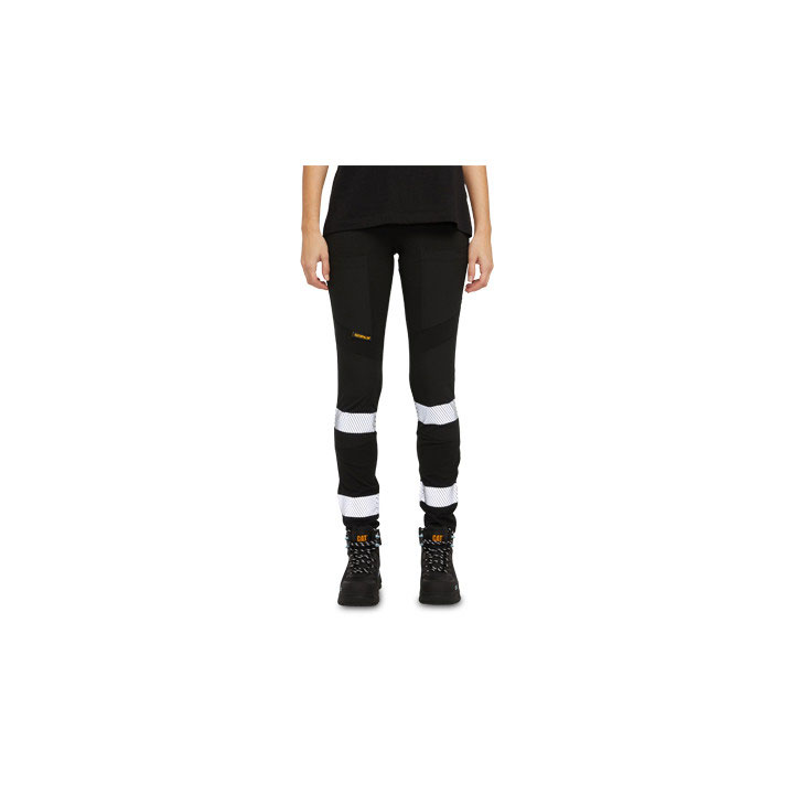 Caterpillar Taped Munka Stretch Legging Női Fekete | 0547-DIUNG