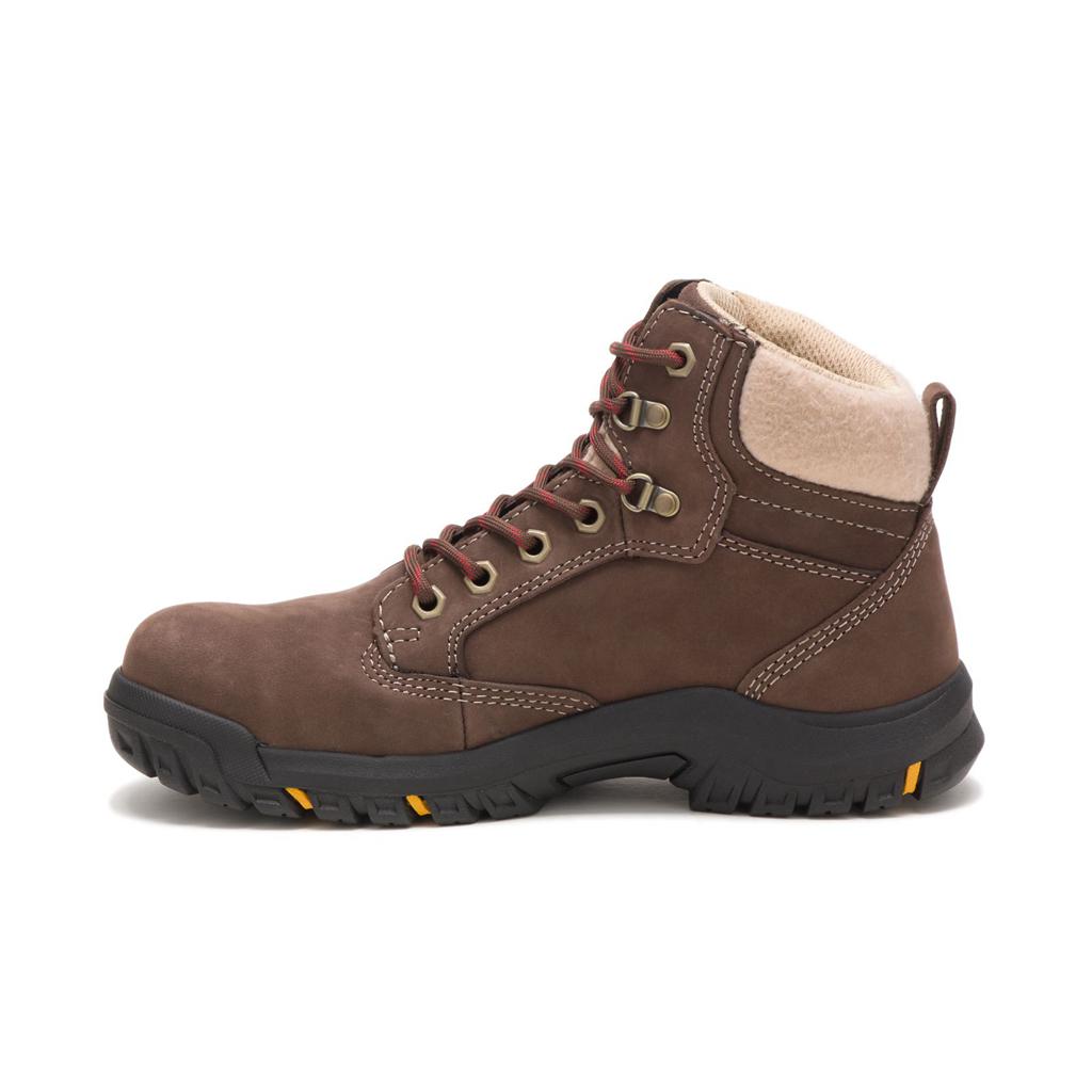 Caterpillar Tess Steel Toe Acél Orrú Csizma Női Csokoládé | 1286-EQJPN