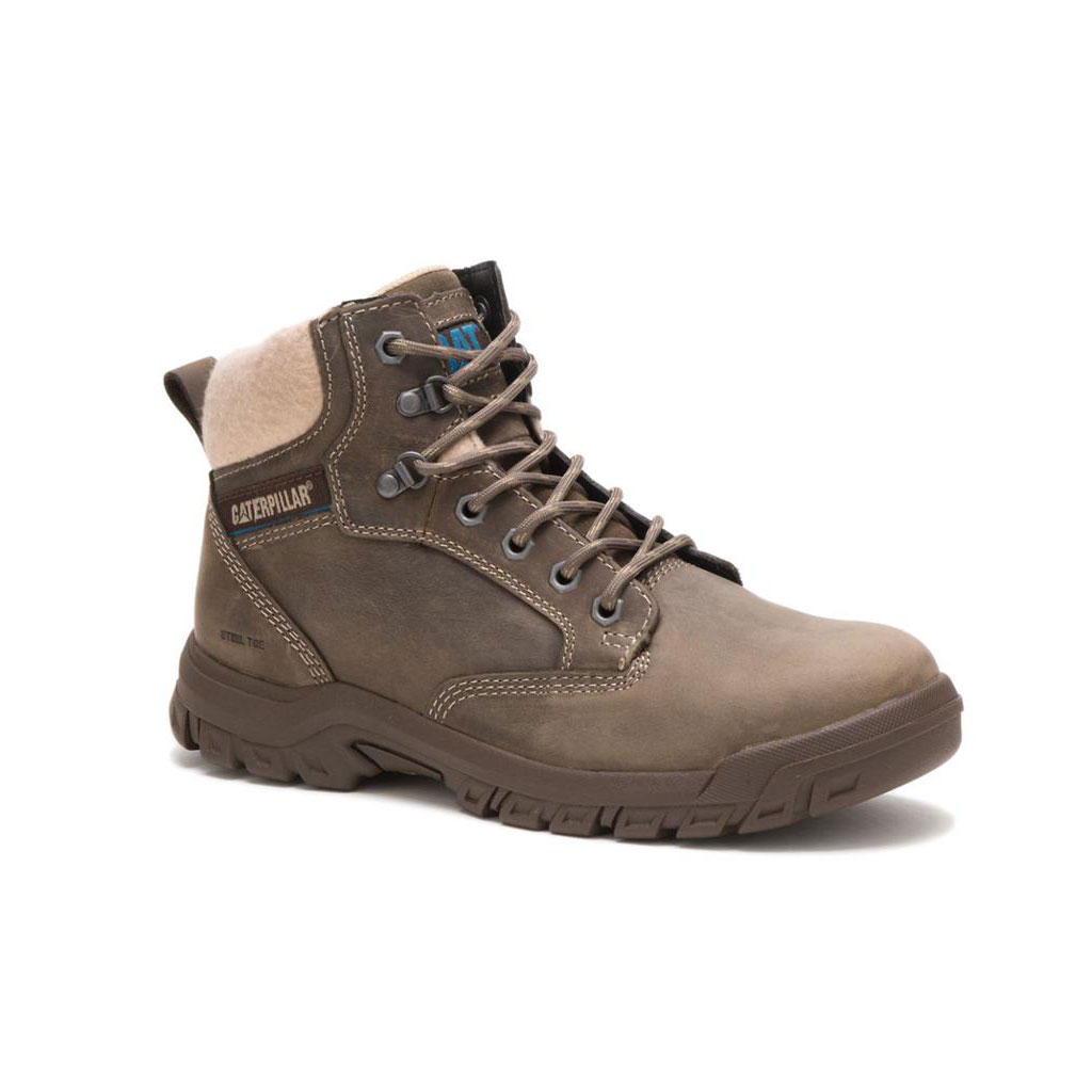 Caterpillar Tess Steel Toe Slip Resistant Footwear Női Sötétszürke | 5982-VBIOR