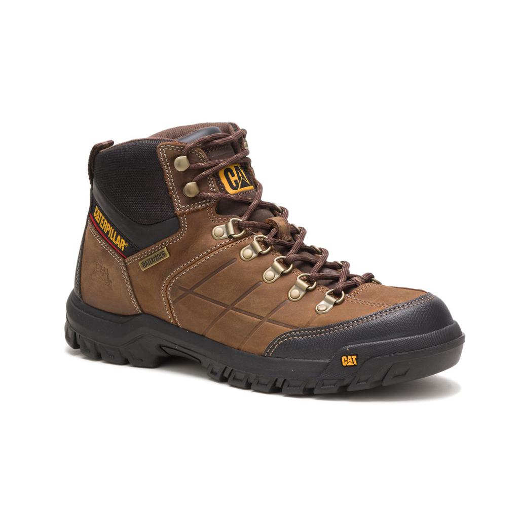 Caterpillar Threshold Waterproof Munkabakancs Férfi Barna | 0954-VUIMY