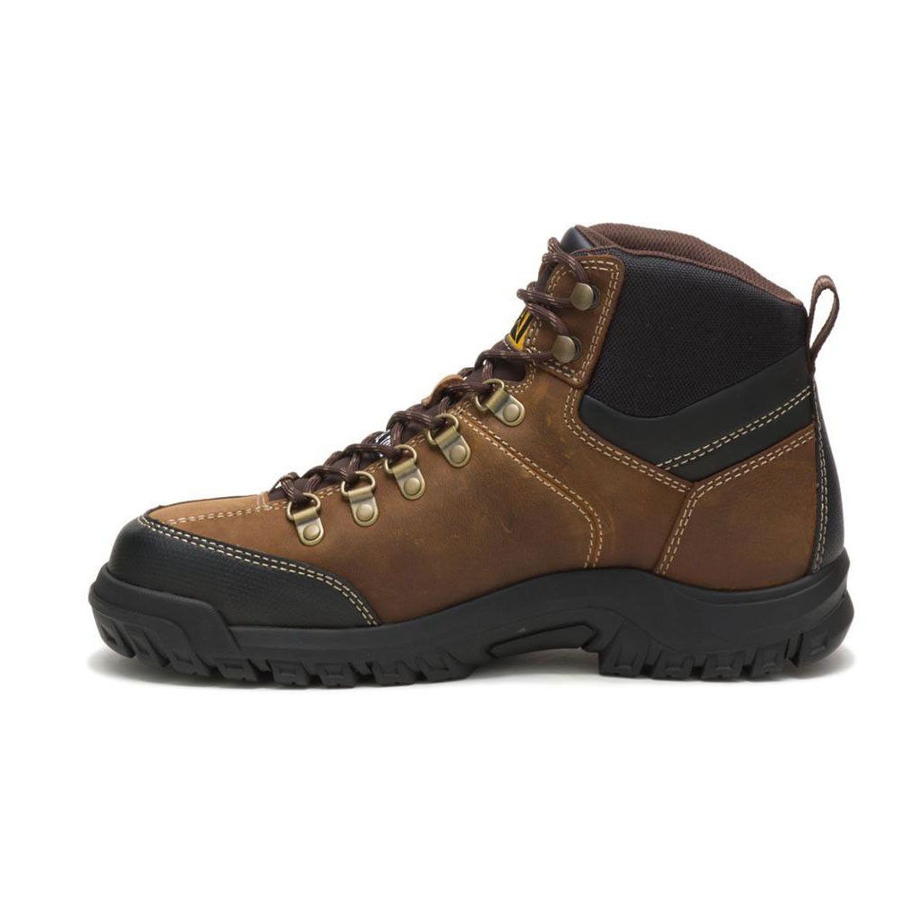 Caterpillar Threshold Waterproof Steel Toe Munkabakancs Férfi Barna | 0916-KPRXE