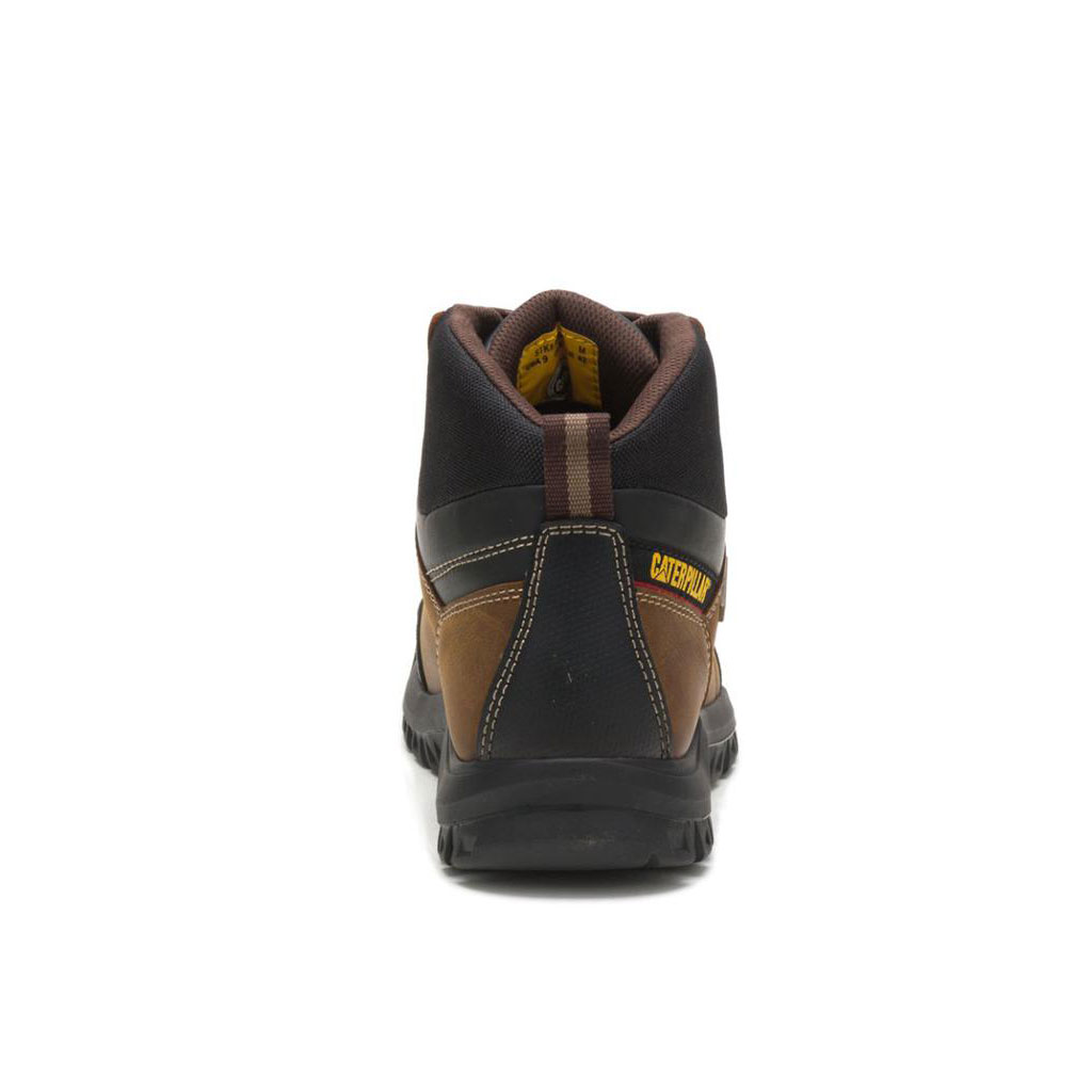 Caterpillar Threshold Waterproof Steel Toe Munkabakancs Férfi Barna | 0916-KPRXE