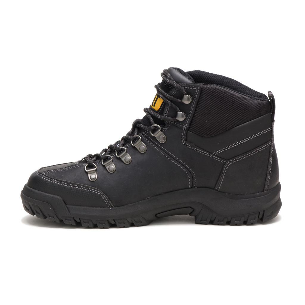 Caterpillar Threshold Waterproof Steel Toe Acél Orrú Csizma Férfi Fekete | 3916-OGLPY