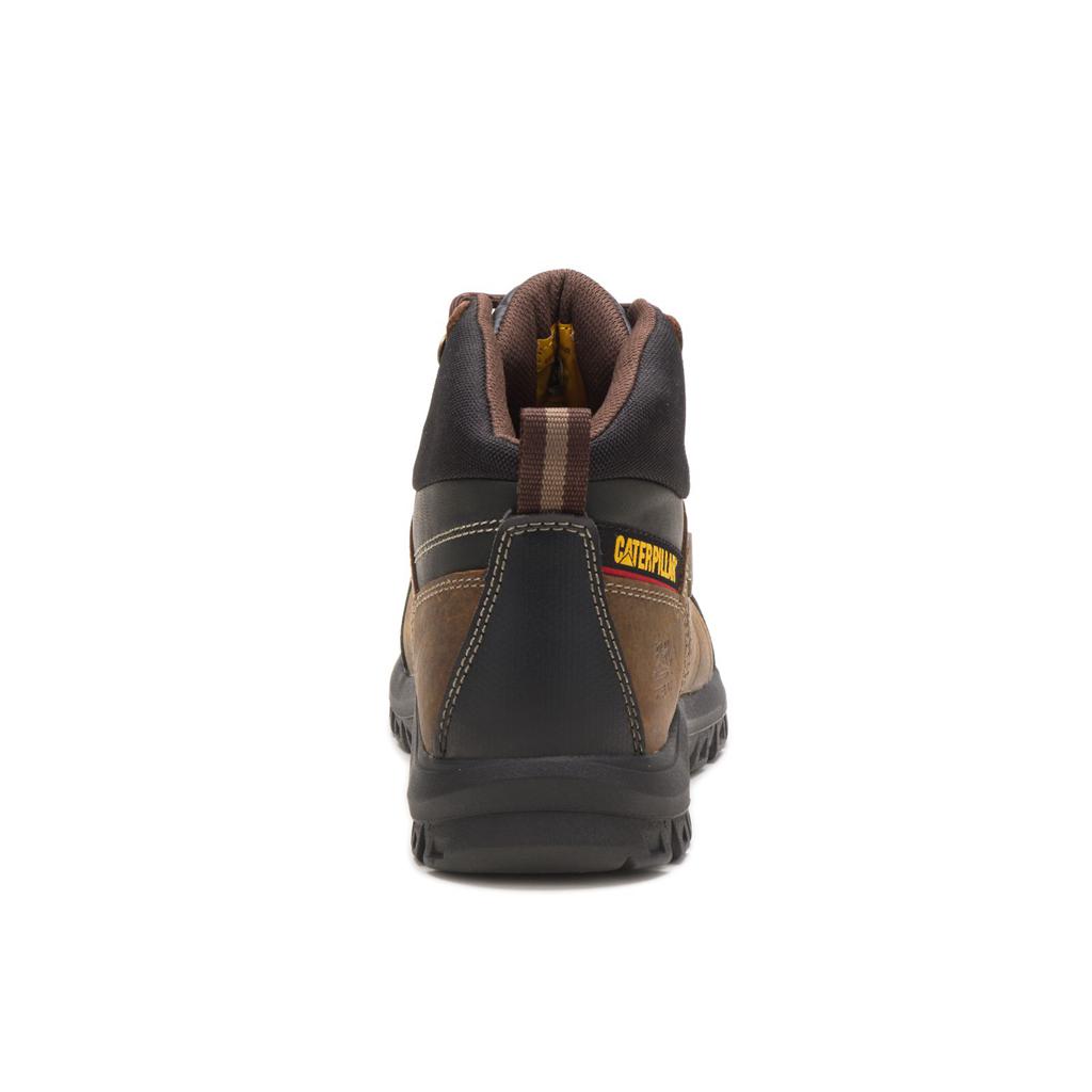 Caterpillar Threshold Waterproof Steel Toe Acél Orrú Csizma Férfi Barna | 4360-DIHWL