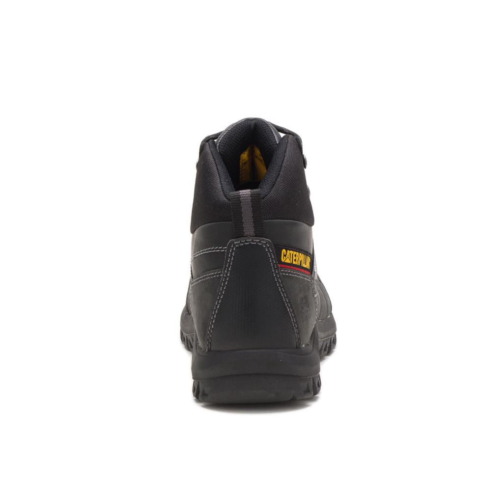 Caterpillar Threshold Waterproof Steel Toe Munkabakancs Férfi Fekete | 5103-GNEXV