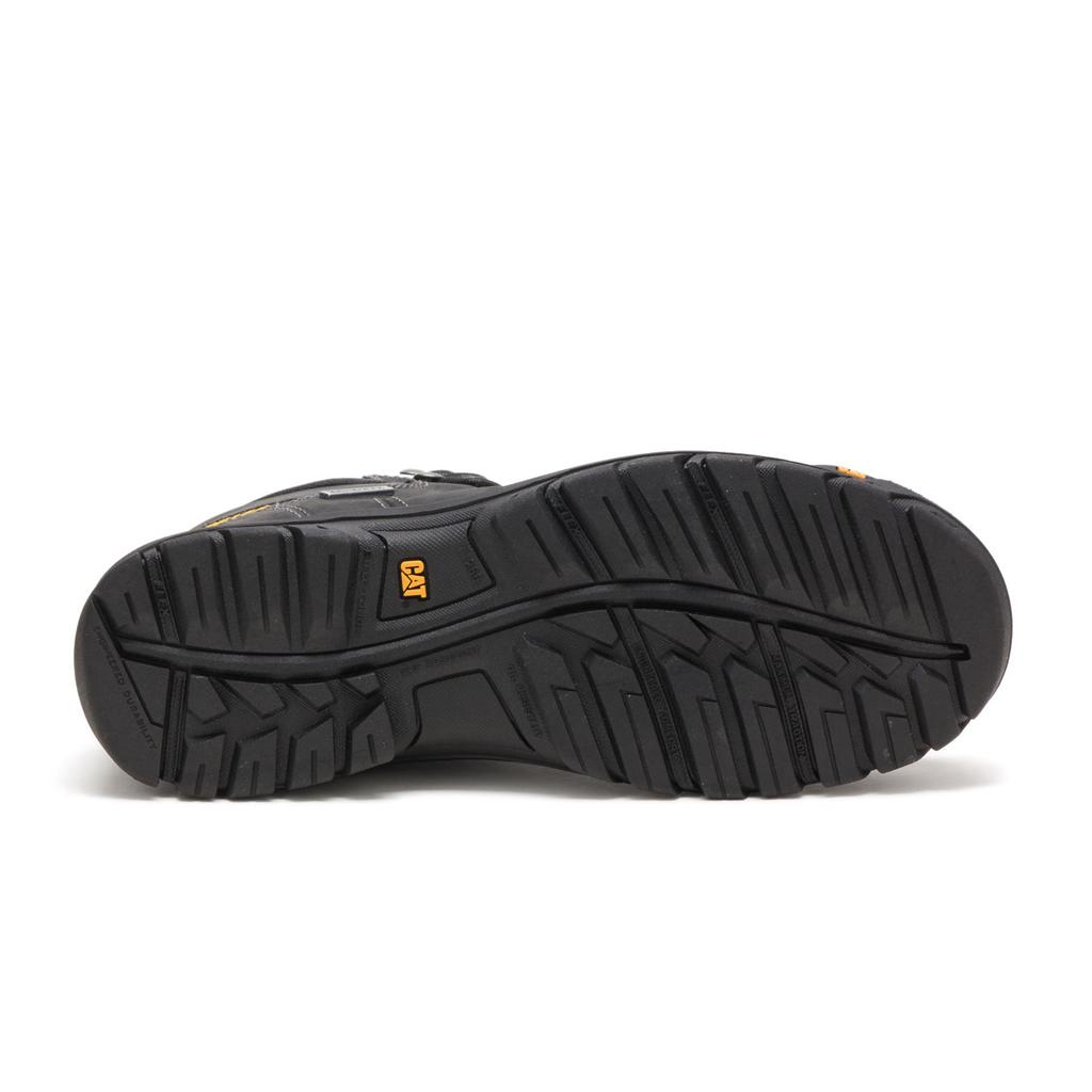 Caterpillar Threshold Waterproof Steel Toe Munkabakancs Férfi Fekete | 5103-GNEXV